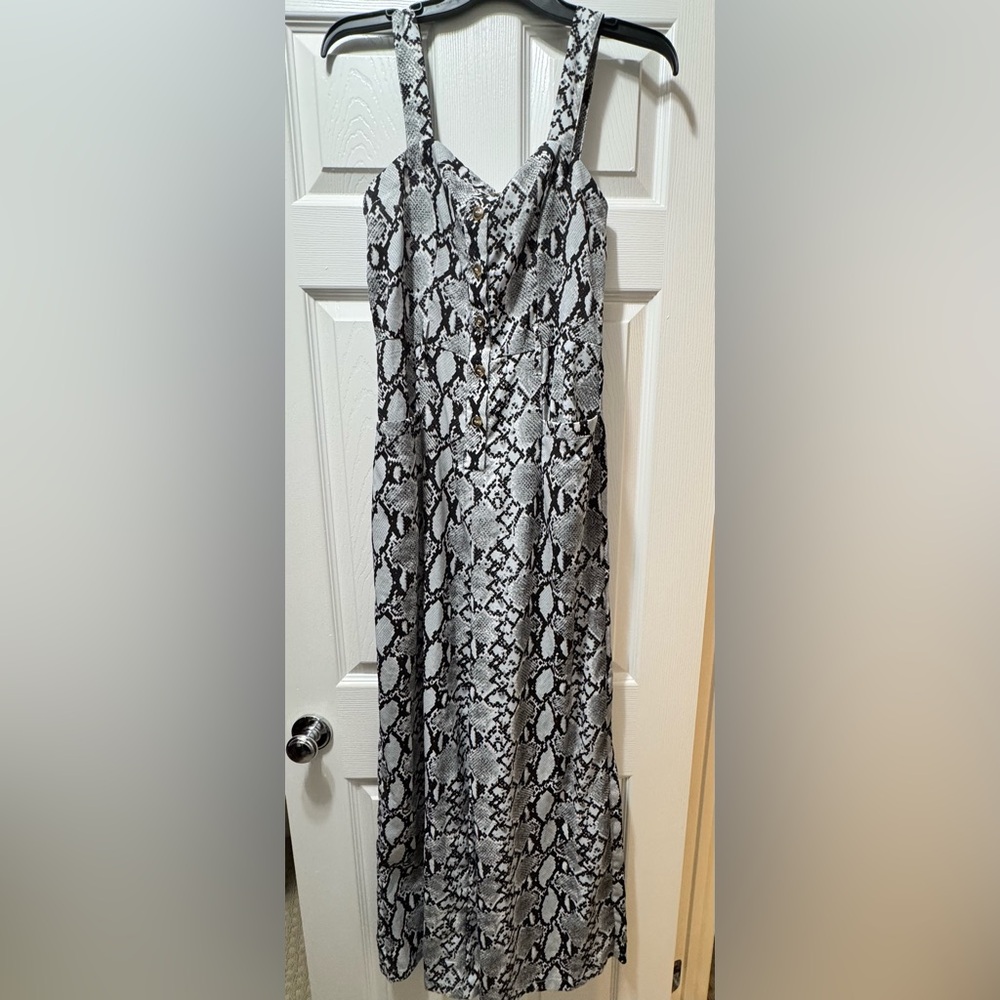 Snakeskin Print Jumpsuit